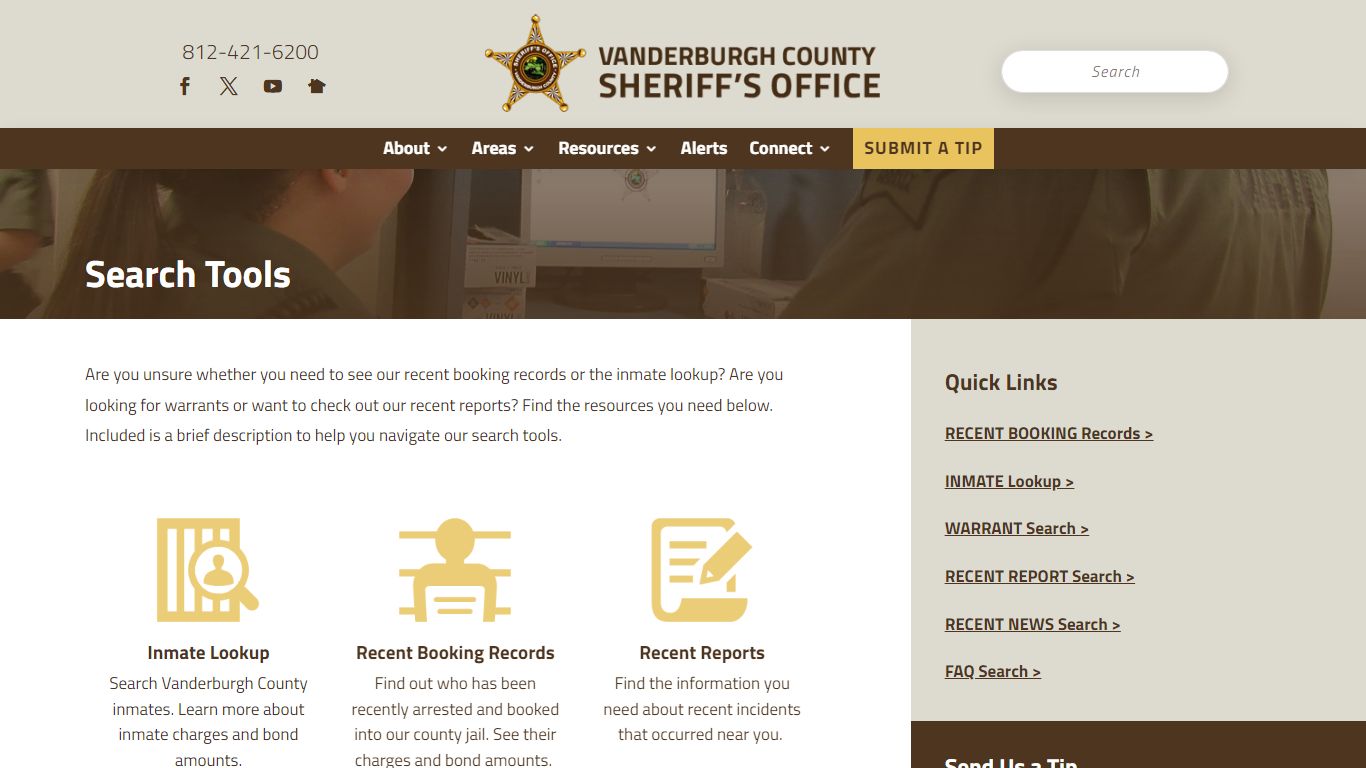 Search - Bookings, Inmates, Reports - Vanderburgh County Sheriff's Office